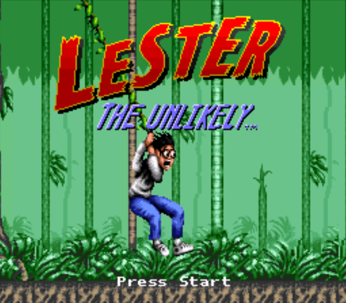 Lester The Unlikely Title screen